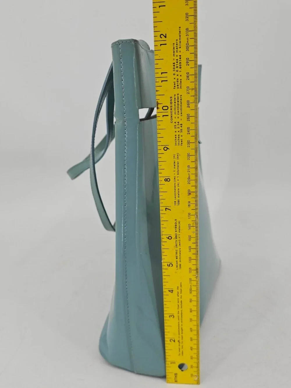 Rare Vintage Kate Spade Robinegg Blue Patent Leather Bucket Tote Bag Pastelcore